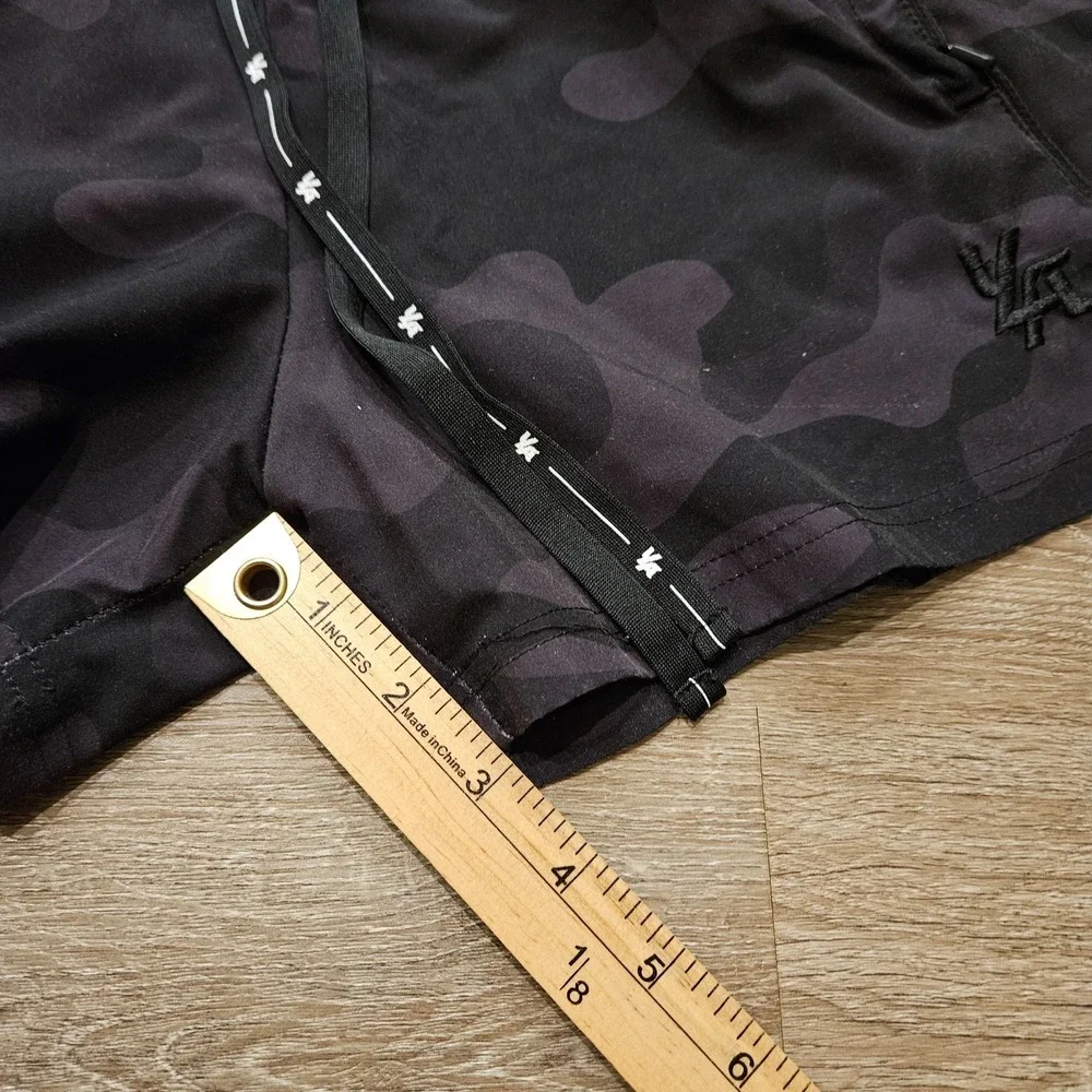 YoungLA Bodybuilding Training Shorts Men's Small Black Camo 4